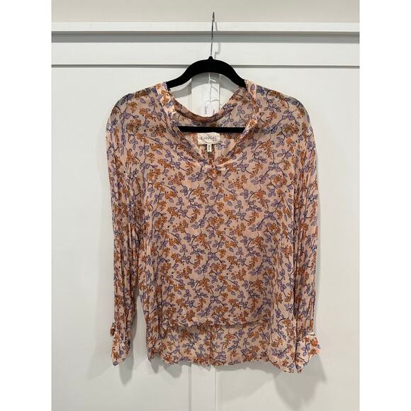 Cotelac Long Sleeve Sheer Printed Floral Blouse Size 3(XL) - Picture 1 of 5